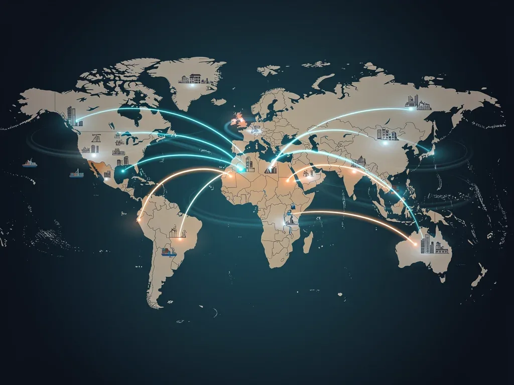 Global map illustrating cross-border co-production partnerships for C-dramas.