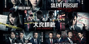 Compelling Japanese thriller doramas poster collage for US streaming
