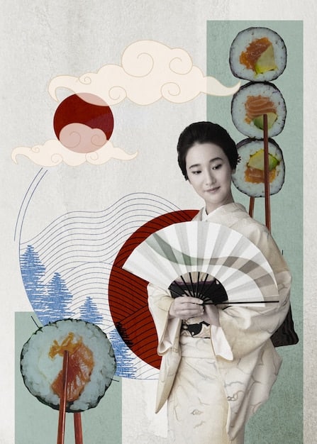A collage showcasing different cultural elements depicted in a * dorama, such as traditional Korean clothing (hanboks), food (kimchi, bibimbap), and family gatherings. The collage should convey the rich cultural heritage showcased in the dramas.