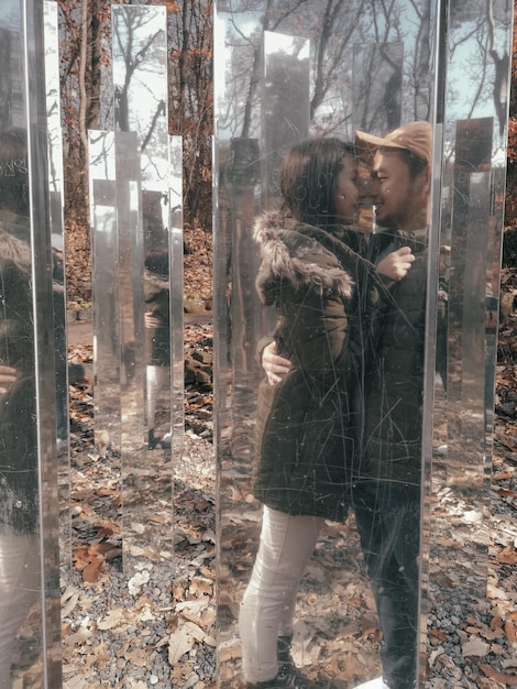 A split image comparing a scene from a romance dorama on one side and a scene from a suspense/thriller dorama on the other, highlighting the contrast in tone and visual style.